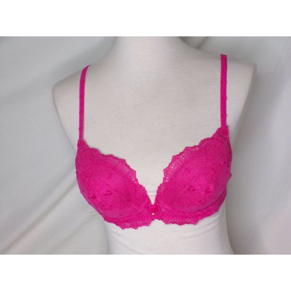 WACOAL Enchanting Lace Push-Up Underwire Bra #114003 Hot Pink 36B NEW - Picture 6 of 9